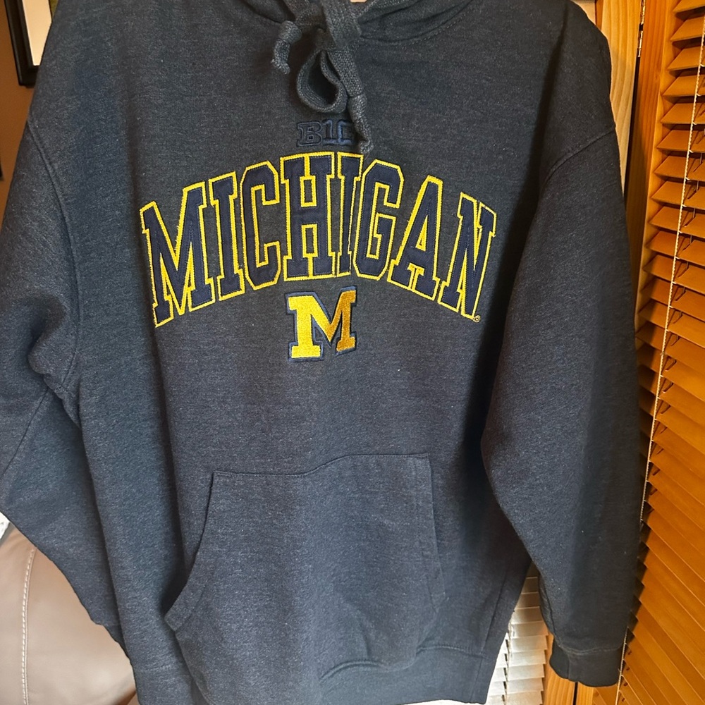 Michigan Black Hoodie Sweatshirt